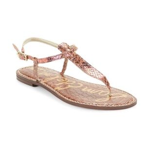 Sam Edelman Gigi Snake Print Thong Sandal 3X$25